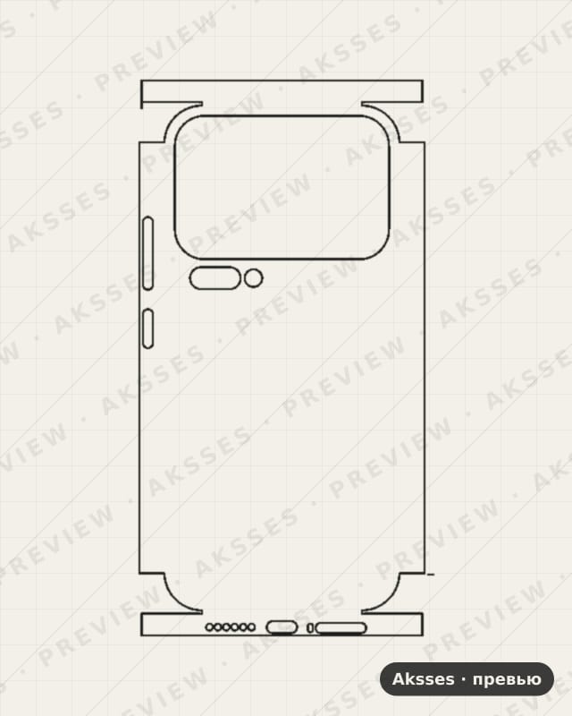 Лекало для Xiaomi Mi 17 Pro, All Inclusive, Clear