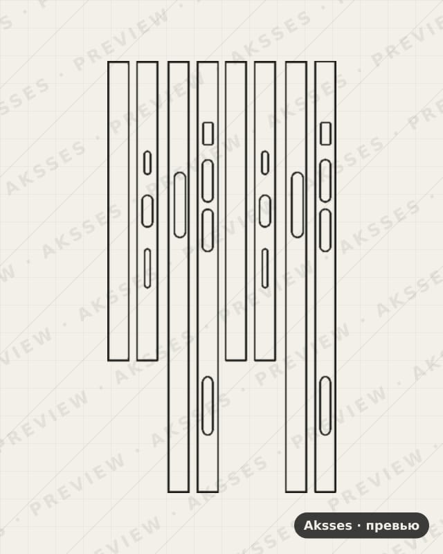Лекало для iPhone 15, Clear, Side Part