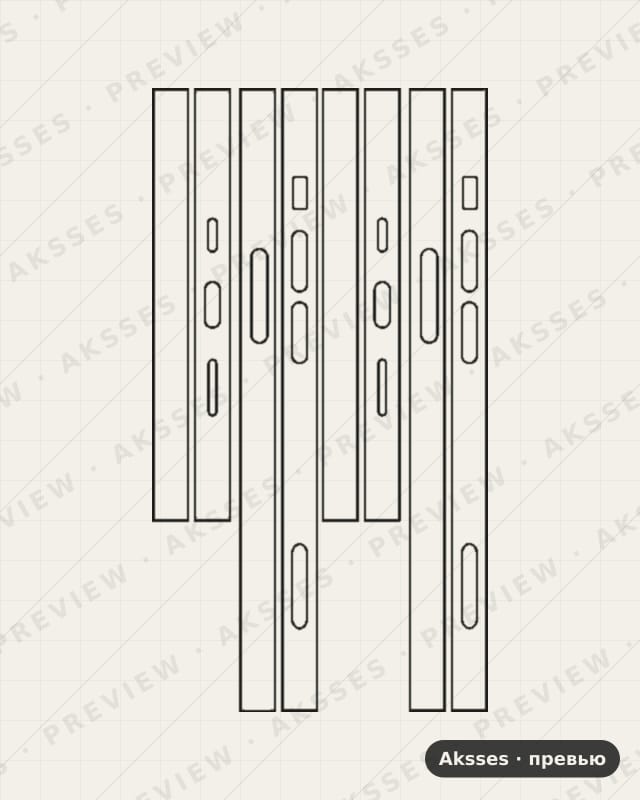 Лекало для iPhone 15, Side Part