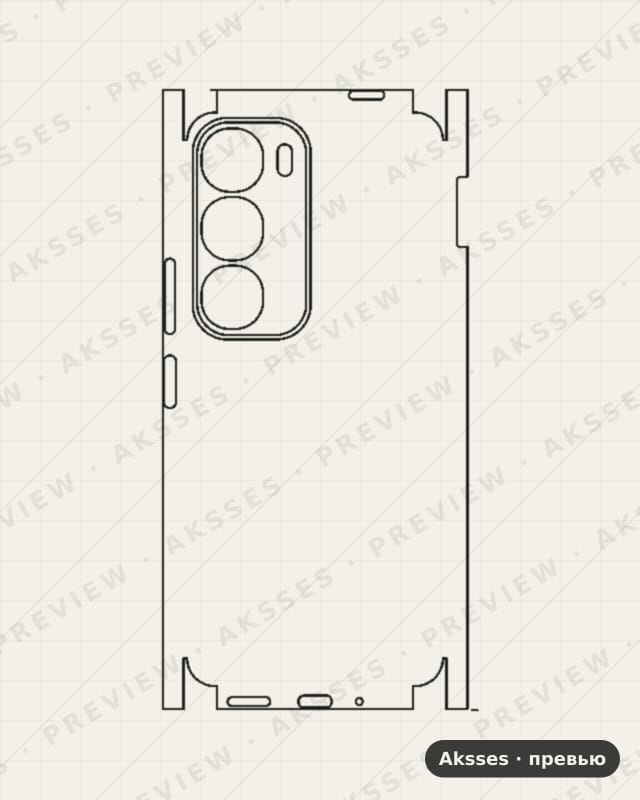 Лекало для Vivo Y29 4G, All Inclusive, Clear