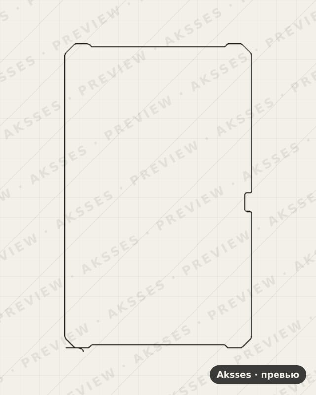 Лекало для Ulefone Armor Pad 4 Ultra 10.36, Front Shell, Matte