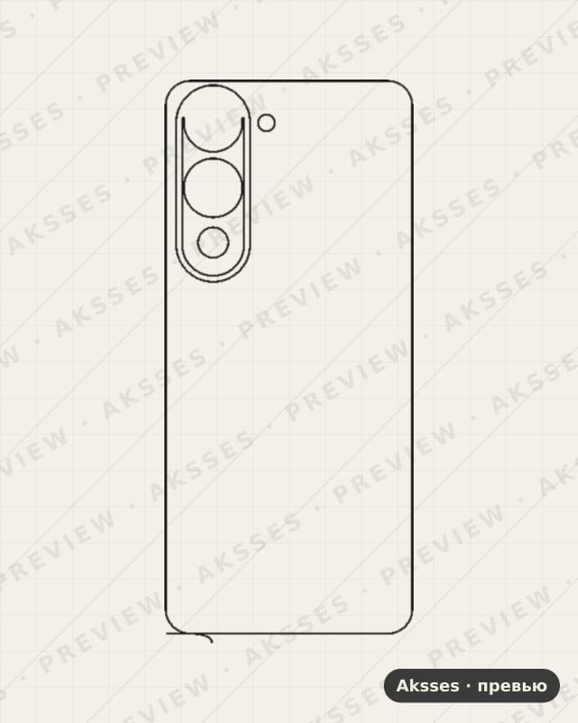 Лекало для Vivo Y19s 5G, Back