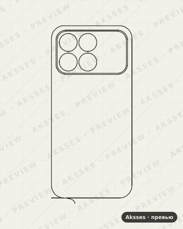 Лекало для Redmi K90, Back