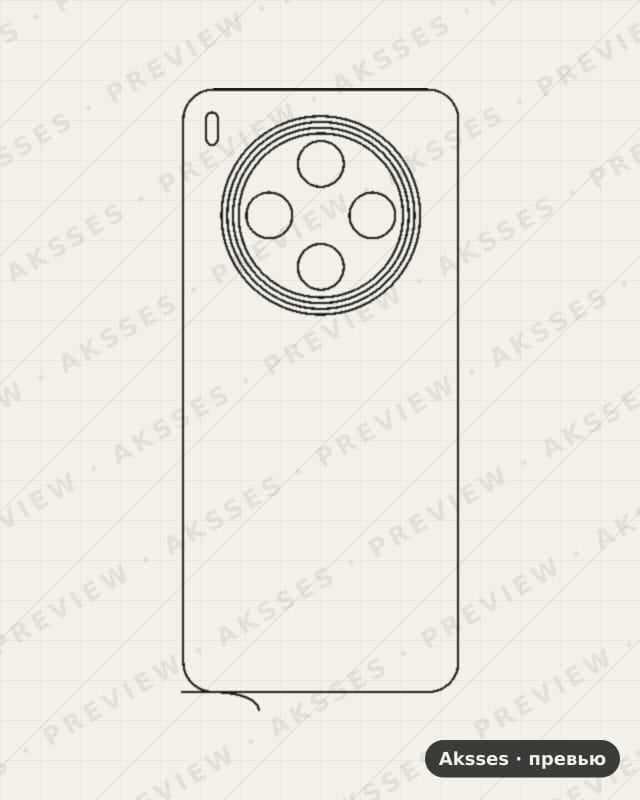 Лекало для Vivo Y500 Pro, Back