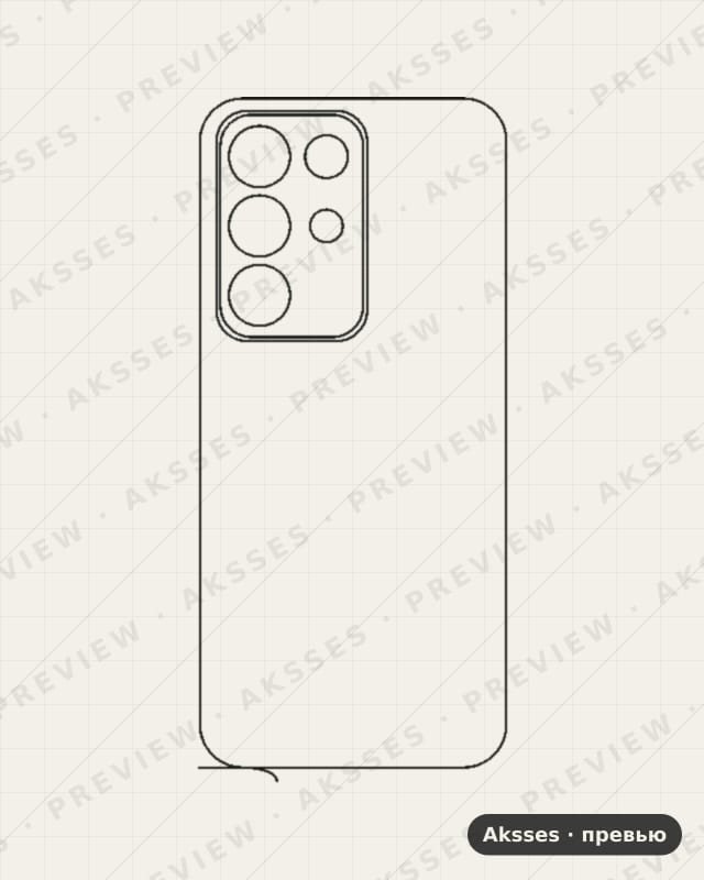 Лекало для C-ser. REALME C85 5G, Back