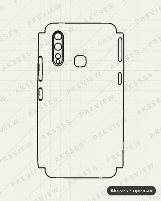 Лекало Vivo Z5X для Vivo Z5 X, Half Cover