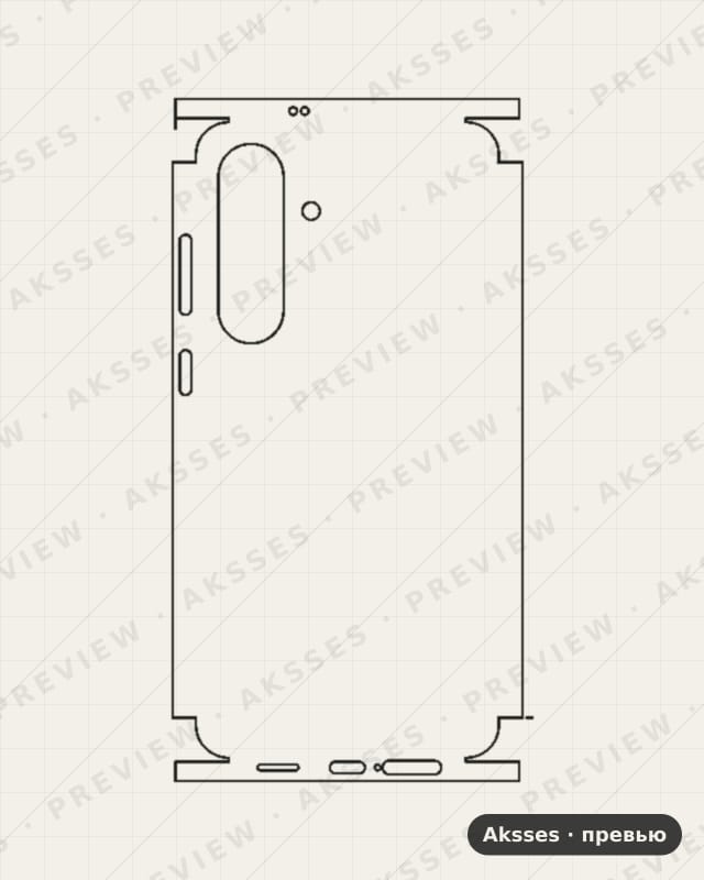 Лекало Galaxy S25 FE V2 для Samsung Galaxy S25 FE, All Inclusive, Flexy