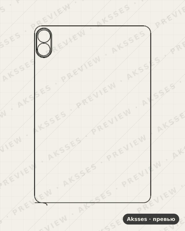Лекало для Infinix Xpad 20 11.0, Back
