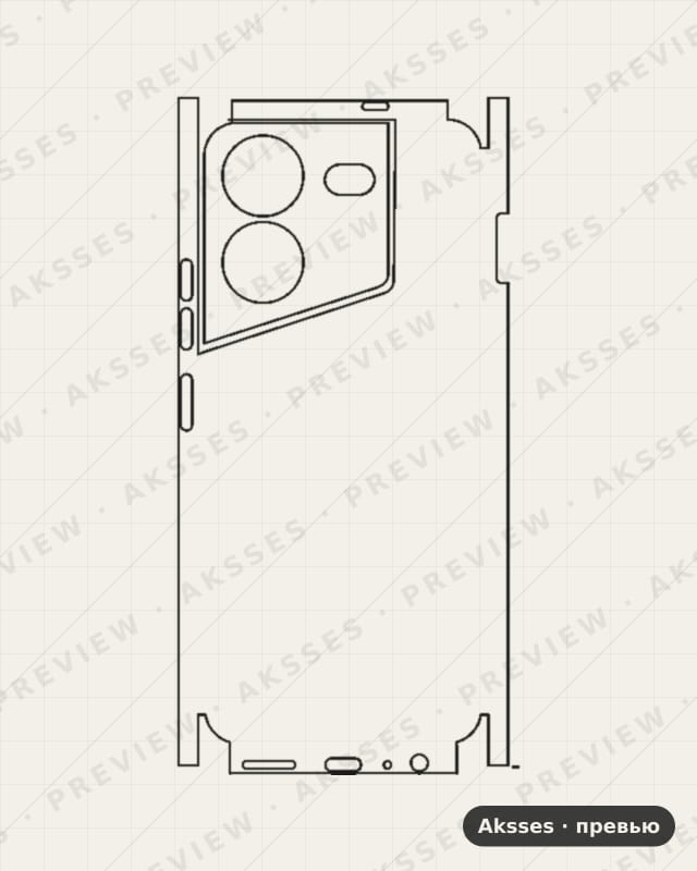 Лекало для Tecno Pova 5, All Inclusive, Flexy