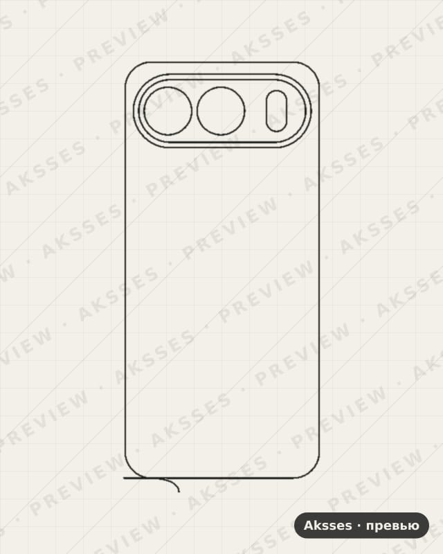 Лекало для Honor 500 5G, Back