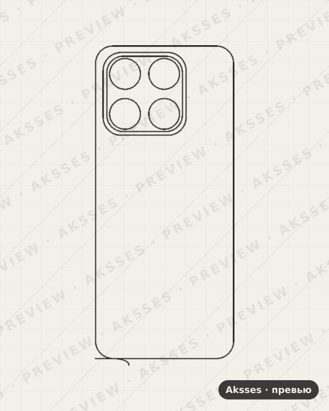 Лекало для Meizu Mblu 22, Back