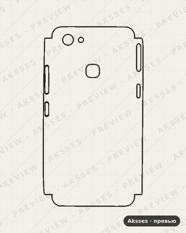 Лекало для Vivo Y79, Half Cover