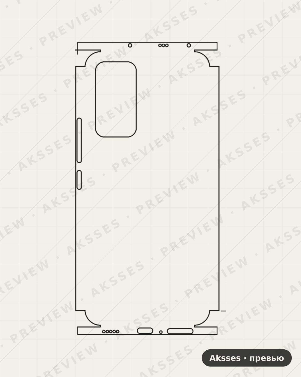 Лекало для Xiaomi Mi 12 Lite, All Inclusive, Clear
