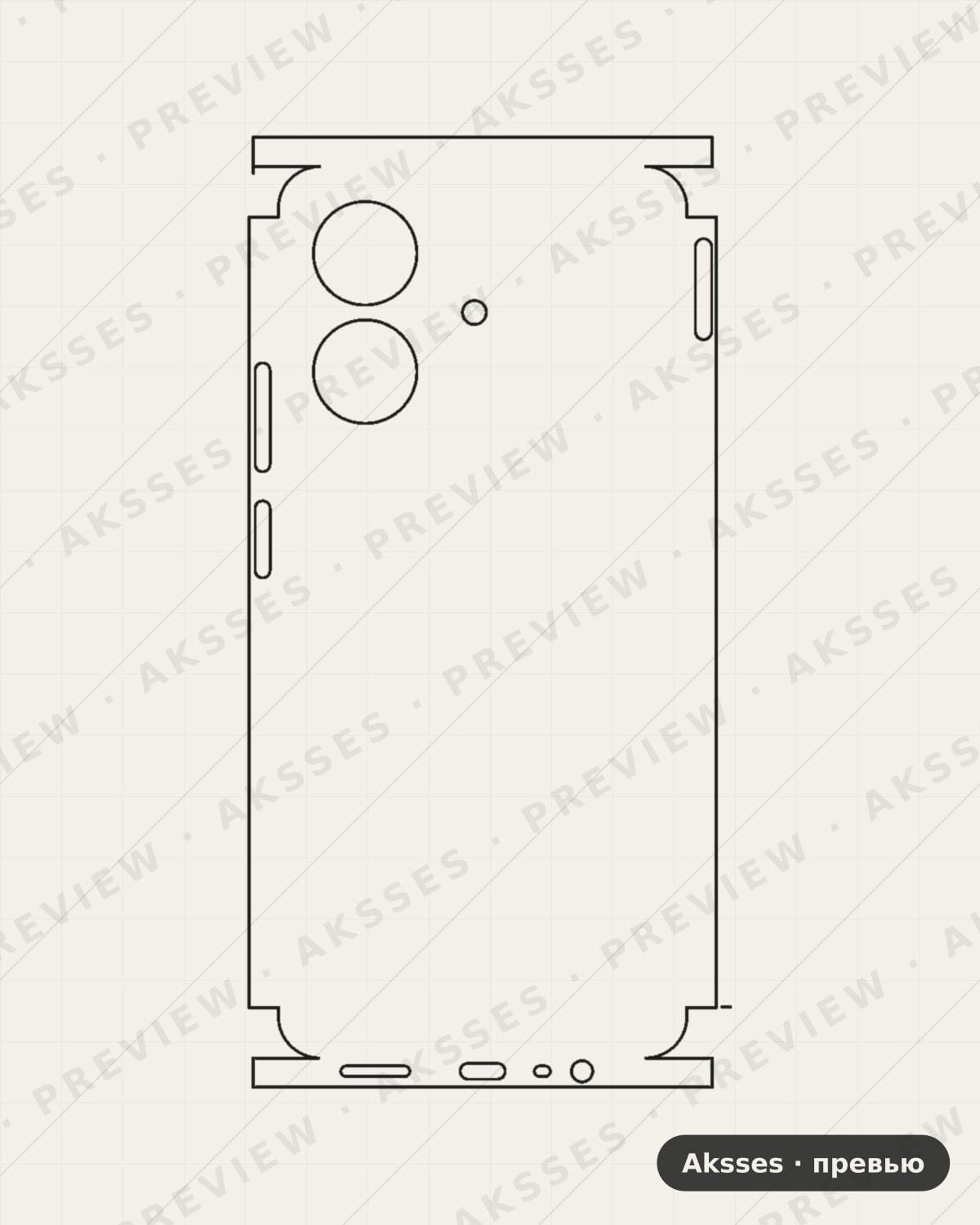 Лекало для Note-ser. REALME Note 60X, All Inclusive
