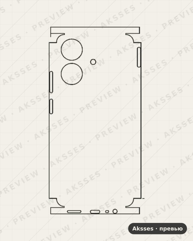 Лекало для Note-ser. REALME Note 60, All Inclusive, Flexy