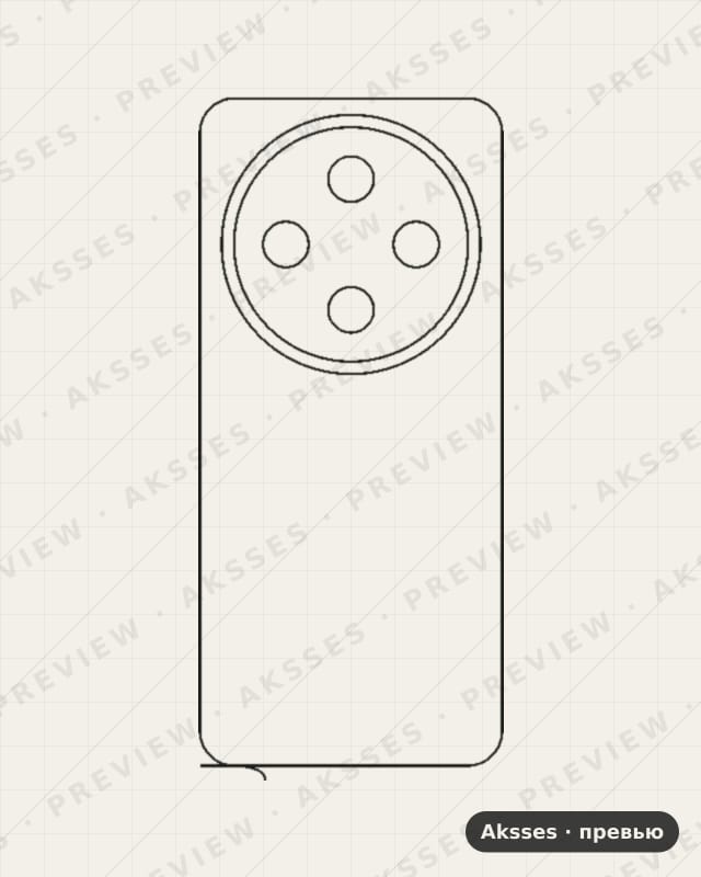 Лекало для Oukitel C5 (2025), Back