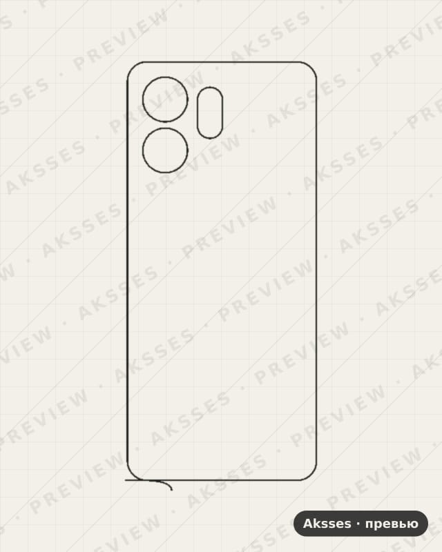 Лекало для Honor Play 60A, Back