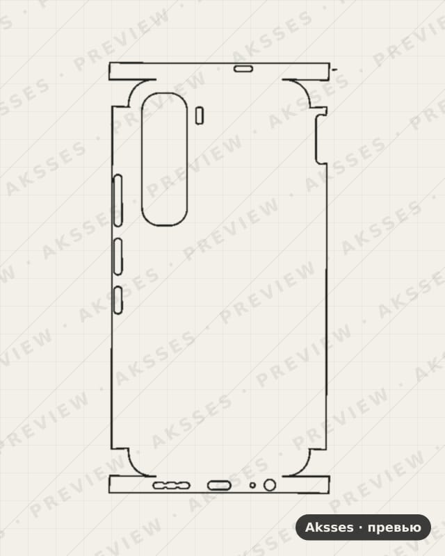 Лекало для Hot-ser. Infinix Hot 60 Pro, All Inclusive, Clear