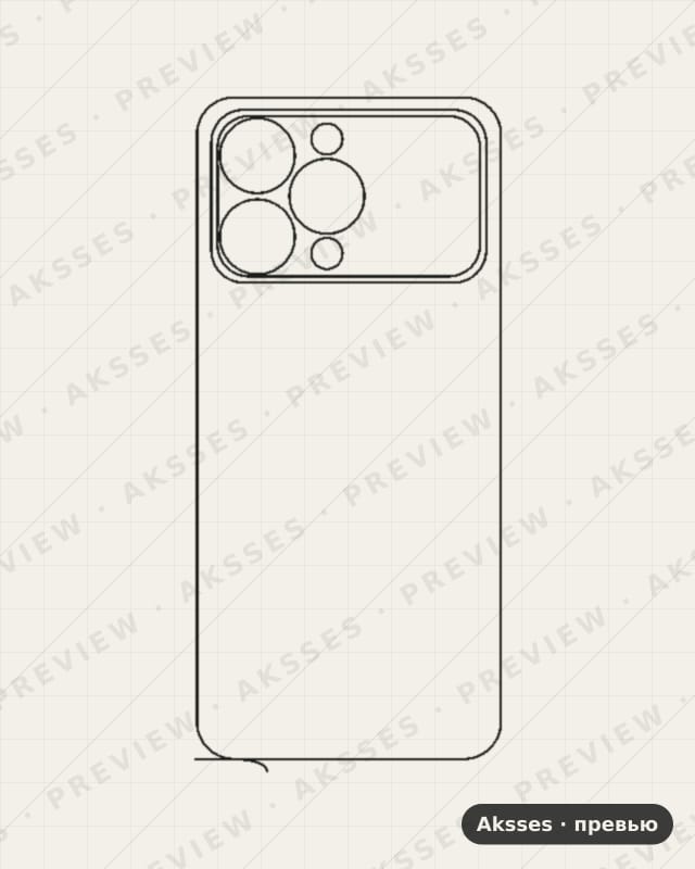 Лекало для Oukitel P1 Pro, Back