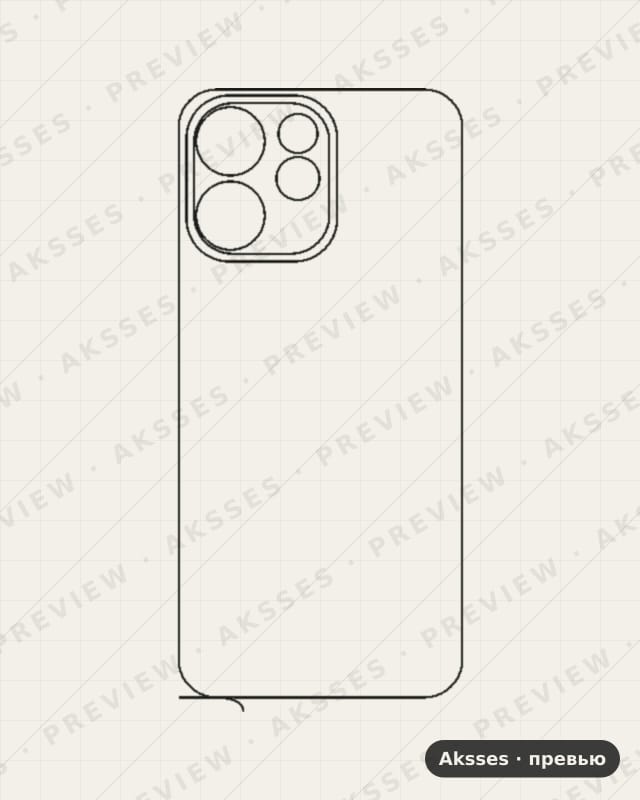 Лекало для Reno-ser. OPPO Reno15 F, Back