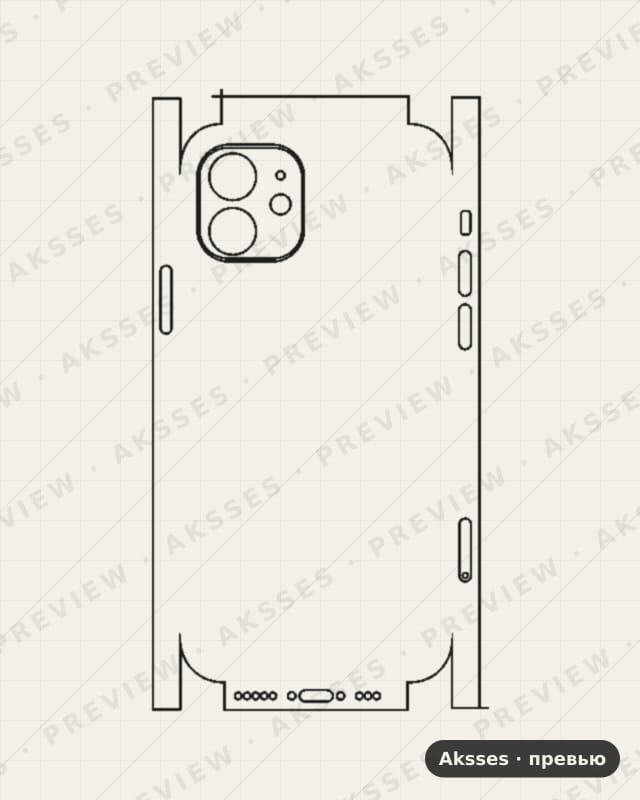 Лекало iPhone 12 V5 для iPhone 12, All Inclusive