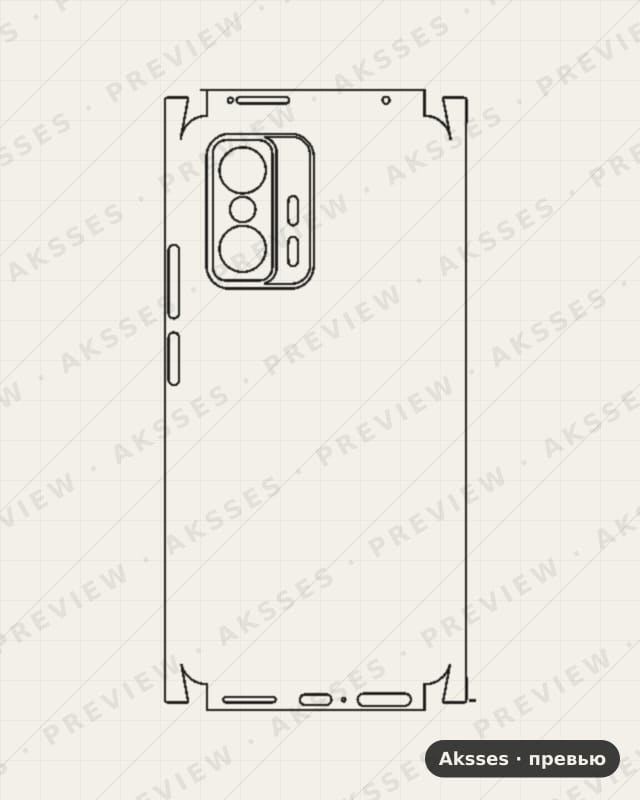 Лекало для Xiaomi Mi 11T Pro, All Inclusive