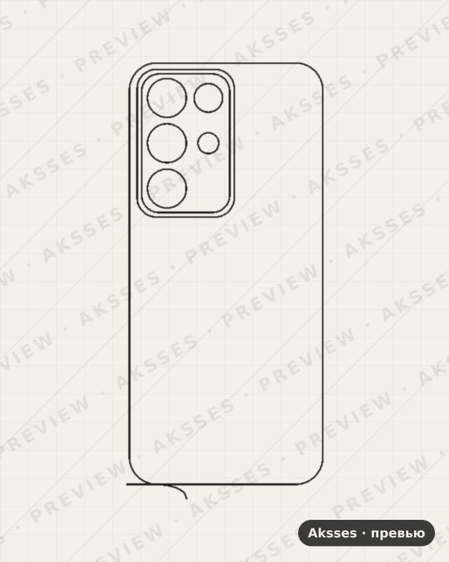 Лекало для C-ser. REALME C85, Back
