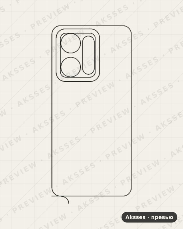 Лекало для P-ser. REALME P4 Power 5G, Back