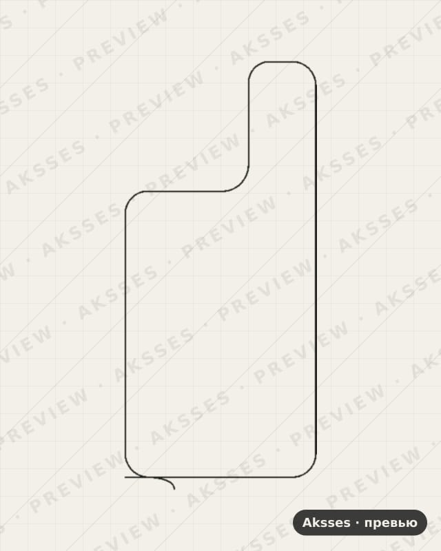 Лекало для Motorola Moto G77, Back, Clear