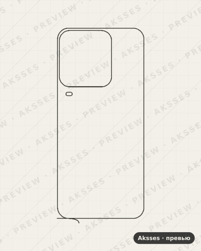 Лекало для Vivo iQOO 15 Ultra, Back, Clear