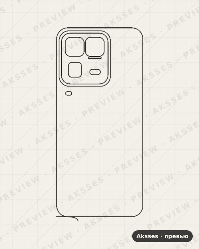 Лекало для Vivo iQOO 15 Ultra, Back
