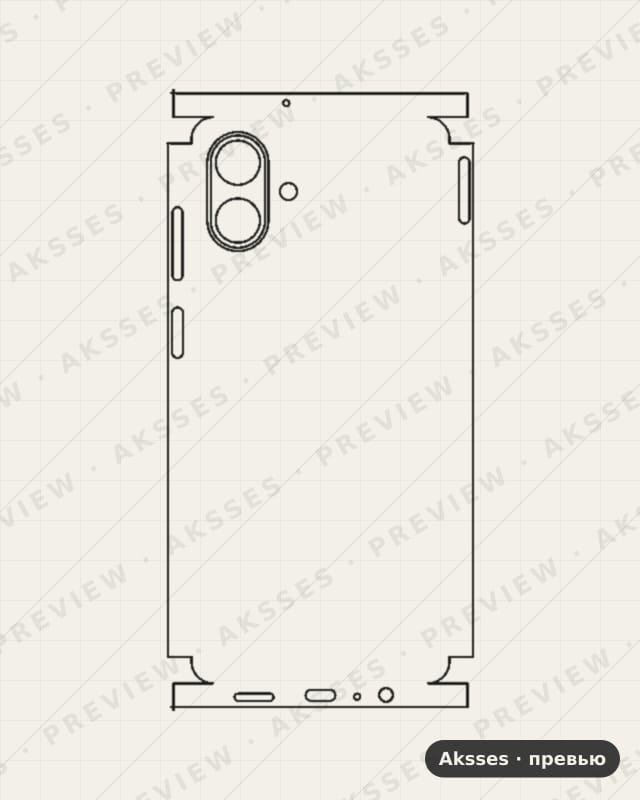Лекало для Samsung Galaxy F07, All Inclusive