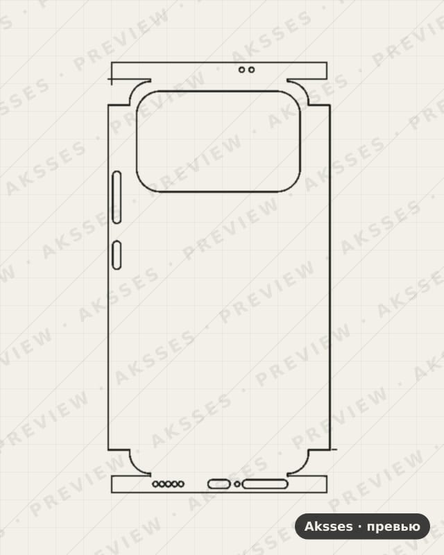 Лекало для Honor Power 2, All Inclusive, Clear