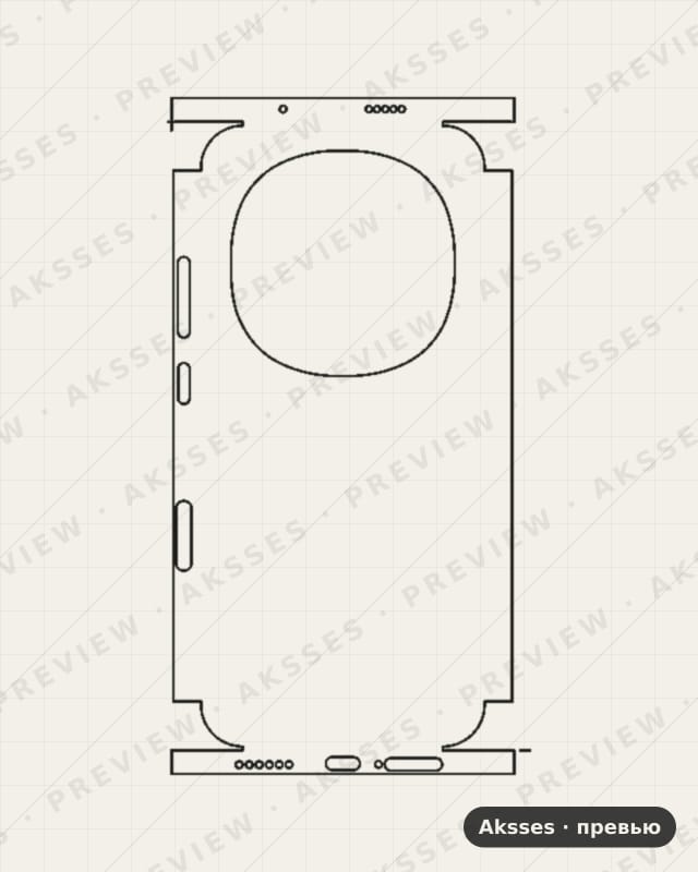 Лекало для Honor Magic8 Pro, All Inclusive, Clear