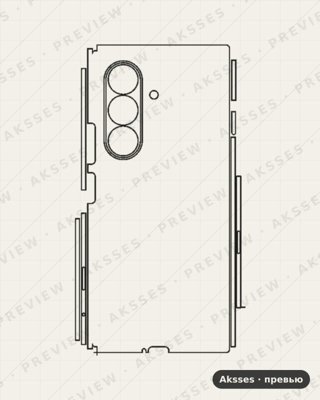 Лекало для Samsung Galaxy Z TriFold, 360°