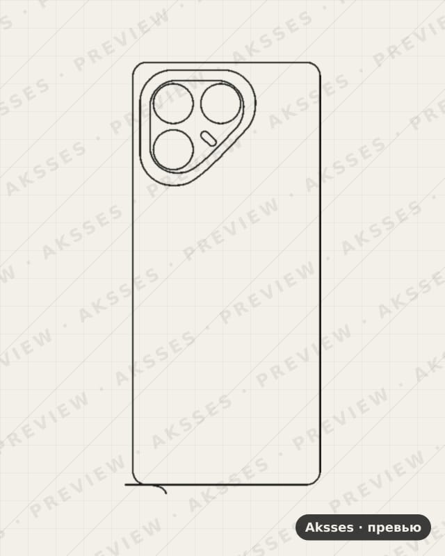 Лекало для Tecno Pova 7 5G, Back