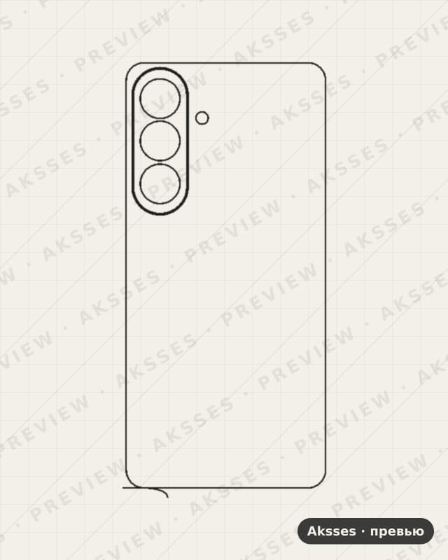 Лекало для Samsung Galaxy S26 Plus, Back