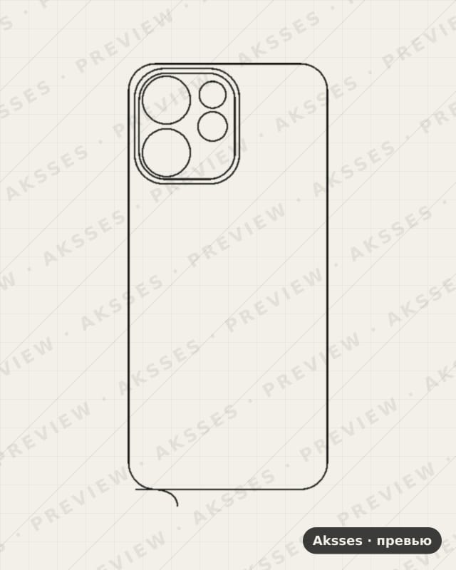 Лекало для Reno-ser. OPPO Reno 15C India, Back
