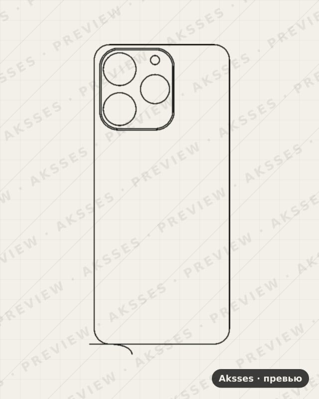 Лекало для P-ser. REALME P4 Lite 4G, Back