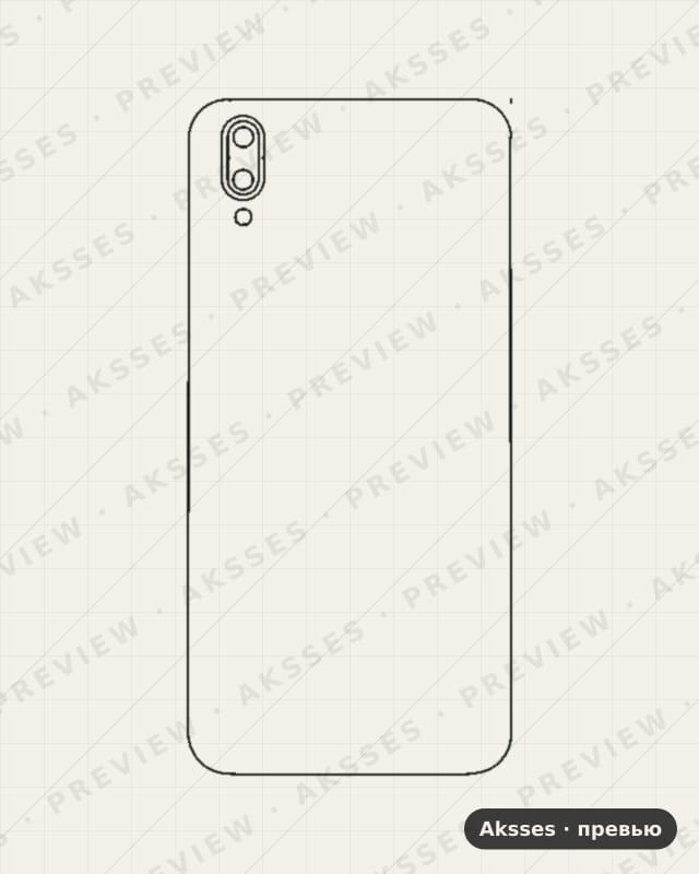 Лекало Vivo X21S для Vivo X21 S, Back Cover