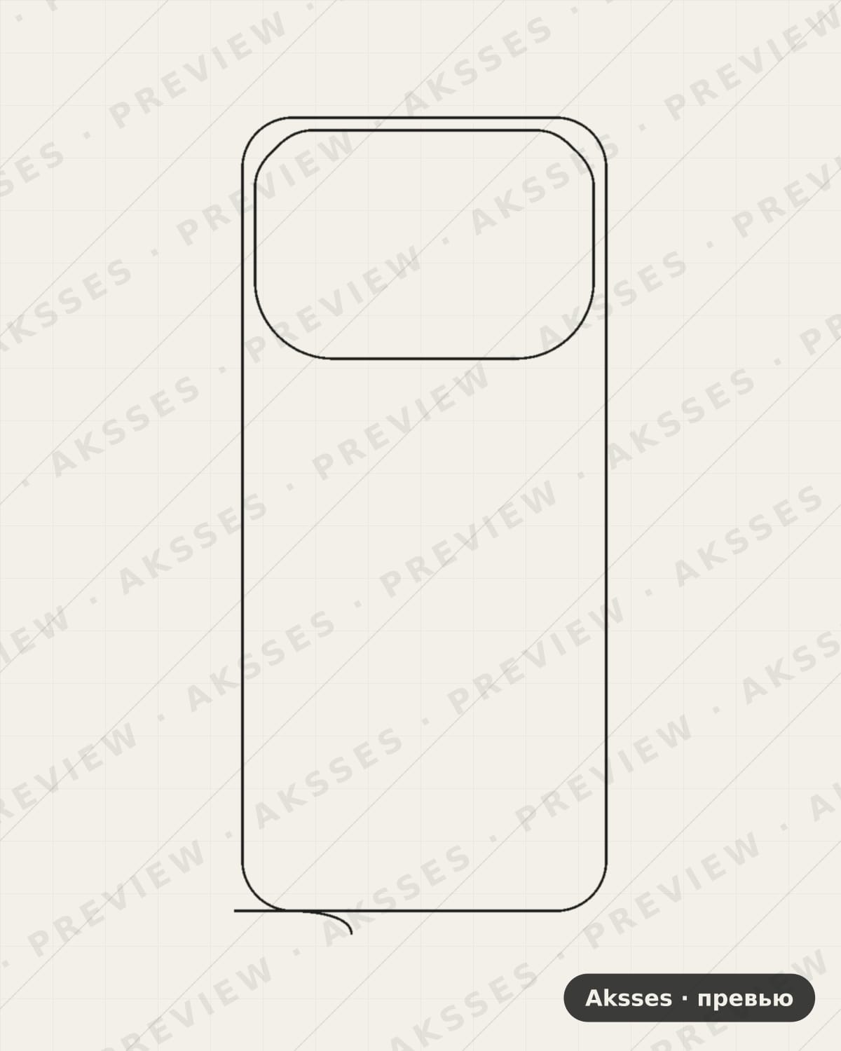 Лекало для Note-ser. Infinix Note 60, Back, Clear