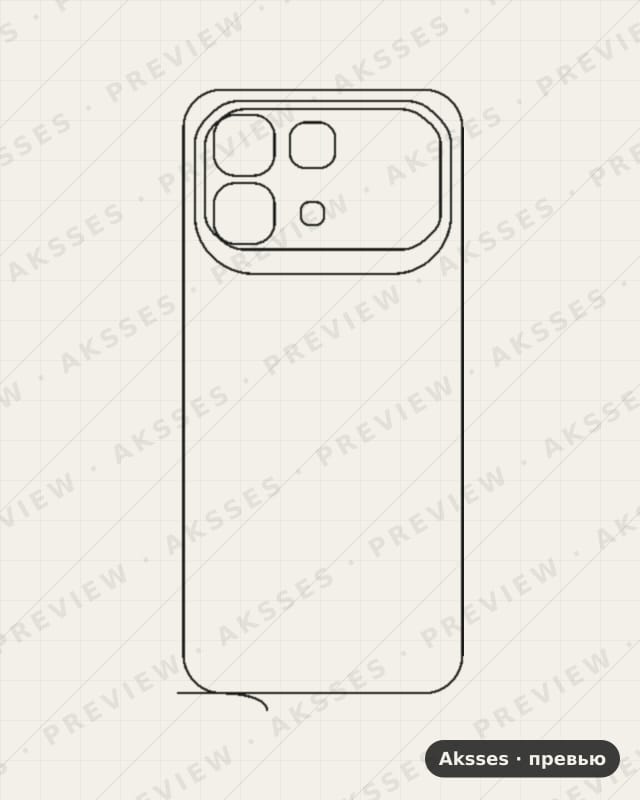 Лекало для Note-ser. Infinix Note 60, Back