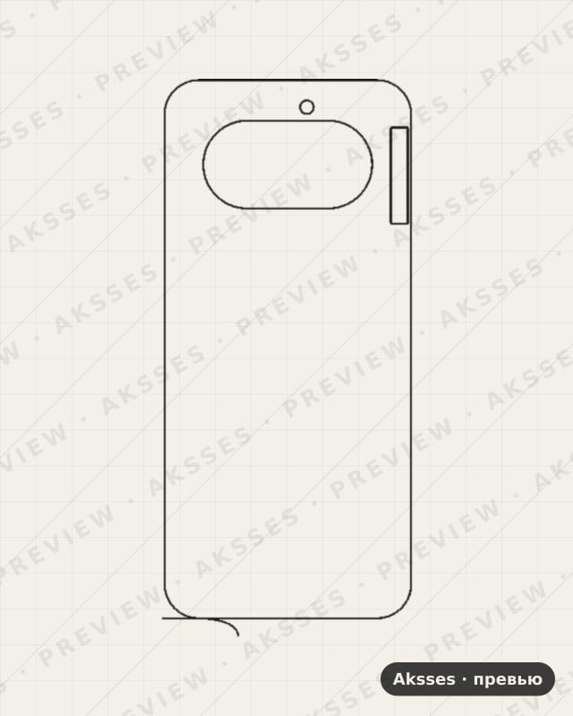 Лекало для Nothing Phone (4a), 4a, Back, Clear
