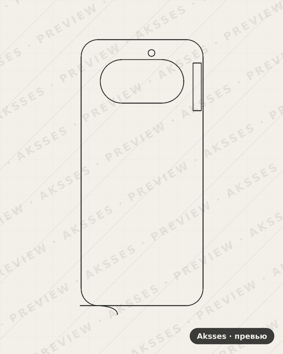 Лекало для Nothing Phone (4a), 4a, Back, Clear