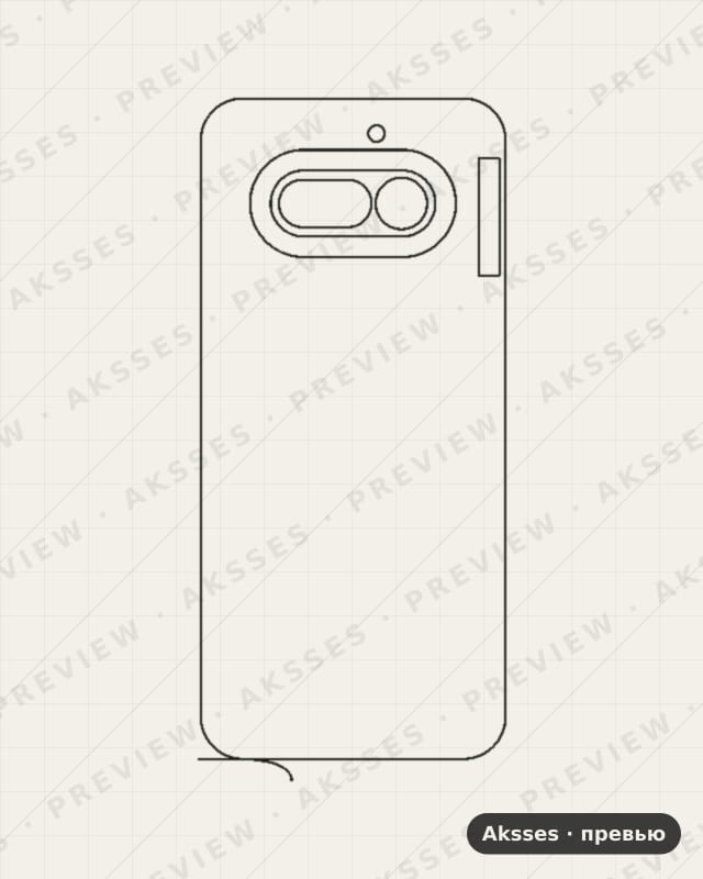 Лекало для Nothing Phone (4a), 4a, Back
