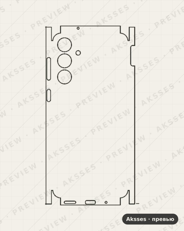 Лекало для Samsung Galaxy M55s, All Inclusive, Clear