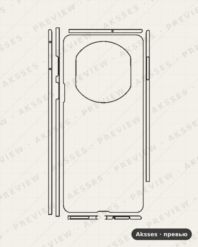 Лекало для Huawei Mate X7, All Inclusive, Clear