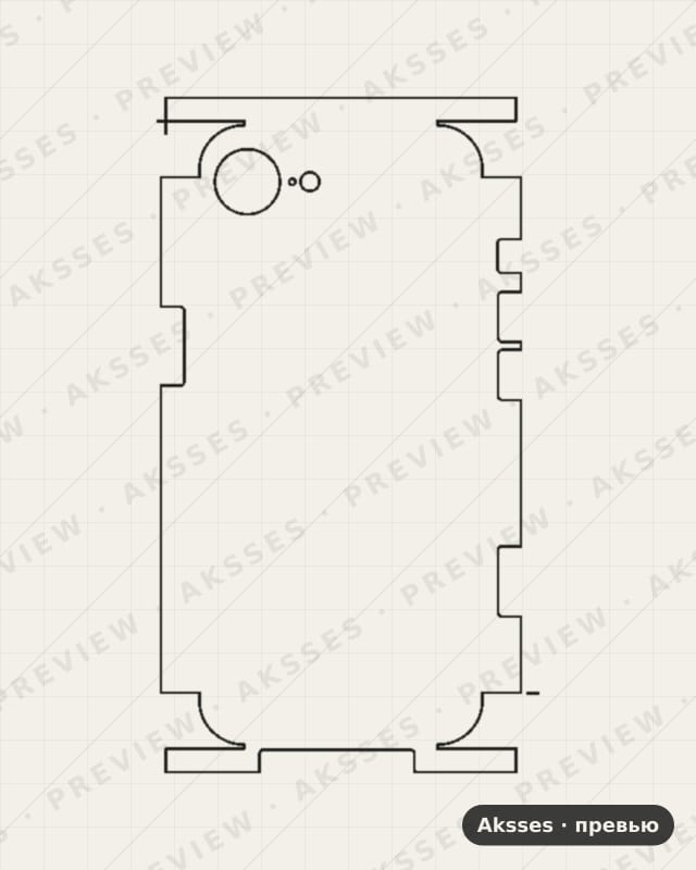 Лекало для iPhone 17e, All Inclusive, Clear