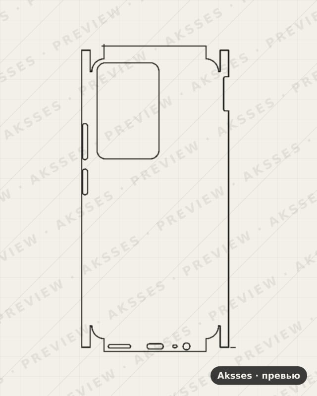Лекало для C-ser. REALME C71, All Inclusive, Clear, Flexy