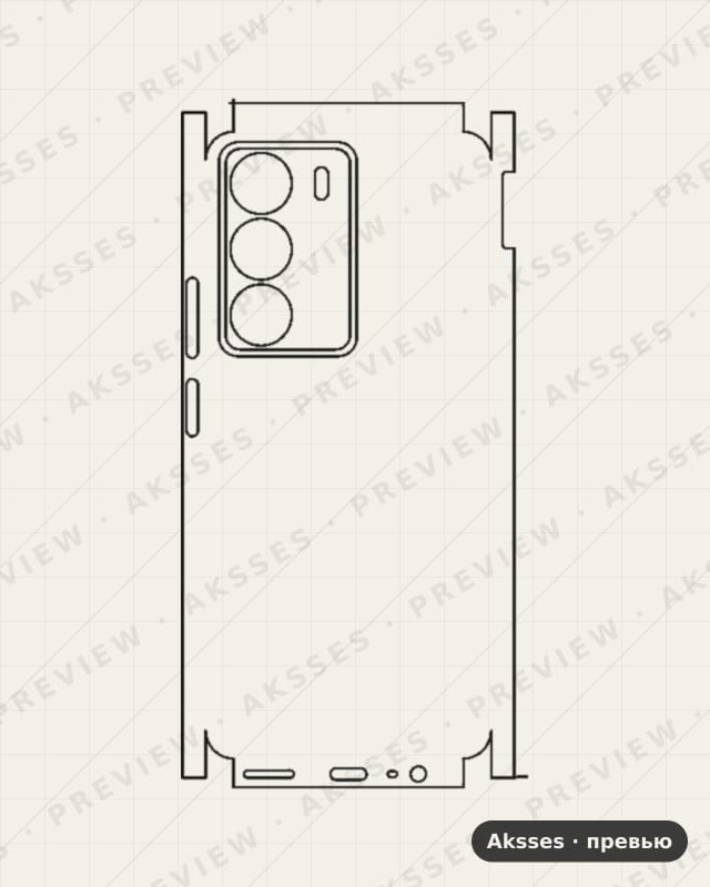 Лекало для C-ser. REALME C71, All Inclusive